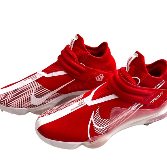 Nike Force Zoom Trout 7 Metal Baseball Cleats Men’s Size 14 Red White CI3134-602 - Picture 5 of 13